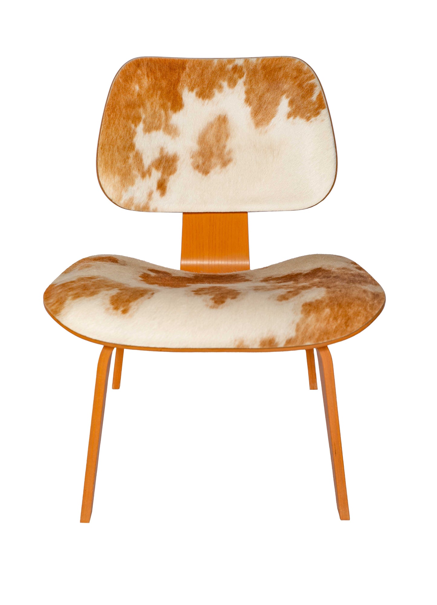 1950s Upholstered Cowhide Chair designed by Charles and Ray Eames for Herman Miller