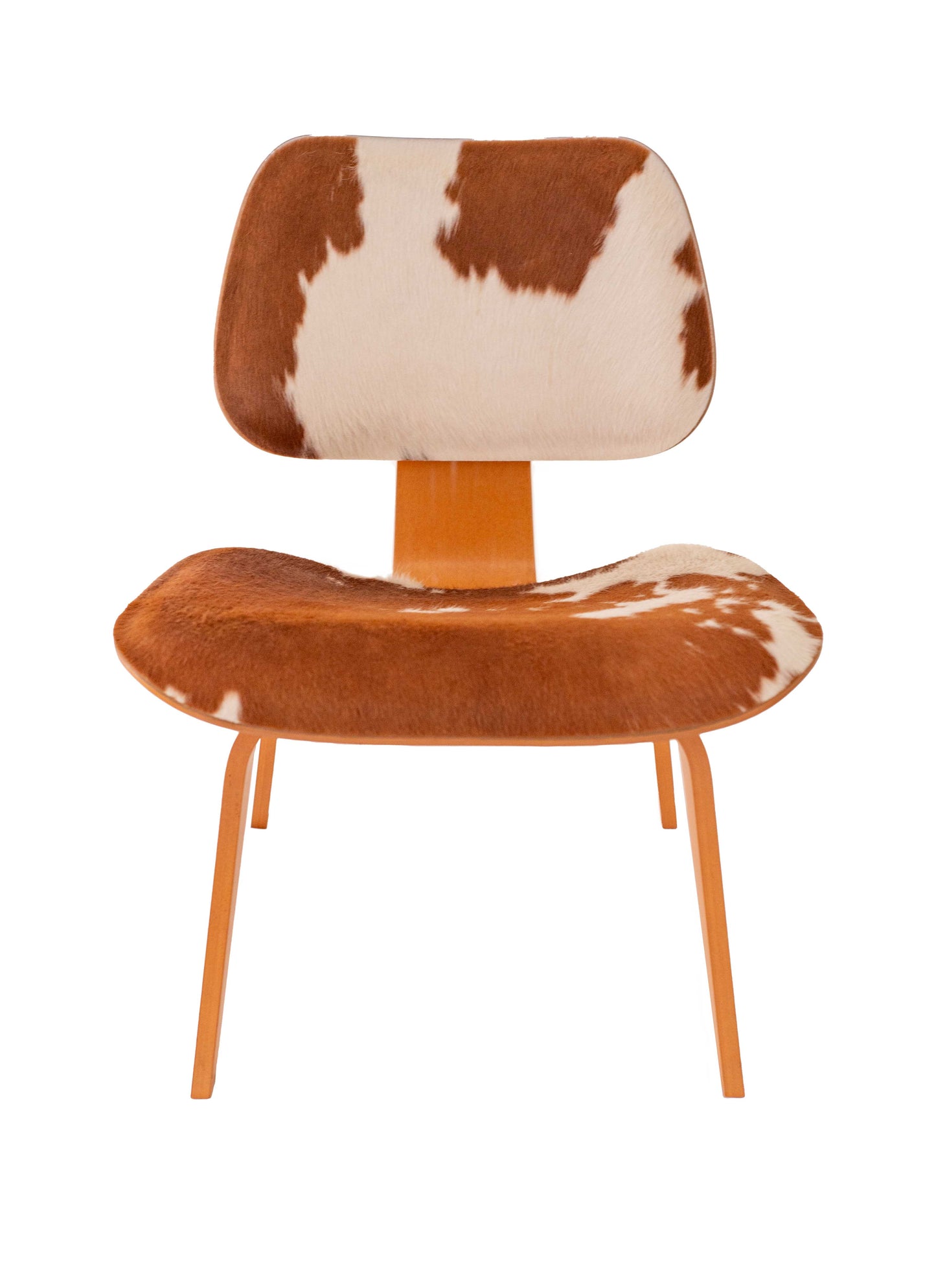 1950s Upholstered Cowhide Chair designed by Charles and Ray Eames for Herman Miller